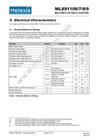 MLX81109KLW-CAA-000-TU Datasheet Page 4