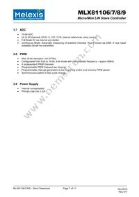 MLX81109KLW-CAA-000-TU Datasheet Page 7