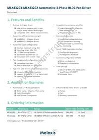 MLX83203KLW-DBA-000-RE Datasheet Cover