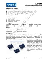 MLX90314LDF-BAA-000-RE Datasheet Cover