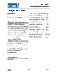 MLX90314LDF-BAA-000-RE Datasheet Page 7