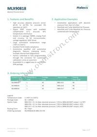 MLX90818LXE-BAE-015-SP Datasheet Cover