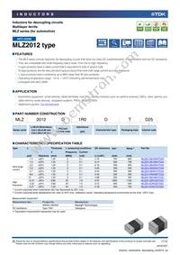MLZ2012M6R8HTD25 Datasheet Cover