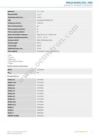 MM12-60ANS-ZCK Datasheet Page 3