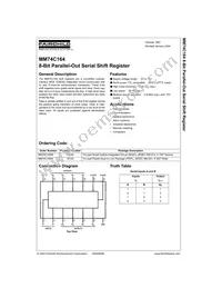 MM74C164N Datasheet Cover