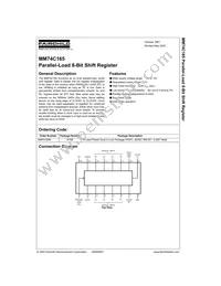 MM74C165N Datasheet Cover