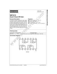 MM74C32N Datasheet Cover