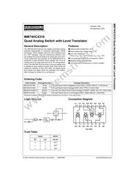 MM74HC4316M Datasheet Cover