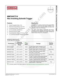 MM74HCT14N Datasheet Page 2