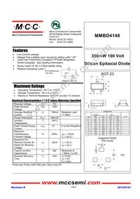 MMBD4148-TP Datasheet Cover
