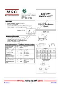 MMBD4148WT-TP Datasheet Cover