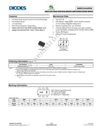 MMBD5004BRM-7 Datasheet Cover