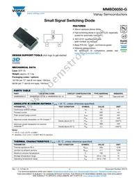 MMBD6050-G3-08 Datasheet Cover