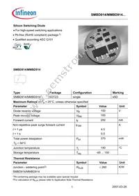 MMBD914LT3HTMA1 Datasheet Cover