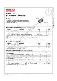 MMBFJ305 Datasheet Page 2