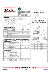 MMBT3906T-TP Datasheet Cover