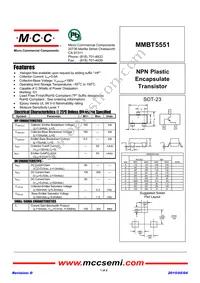 MMBT5551-TP Datasheet Cover
