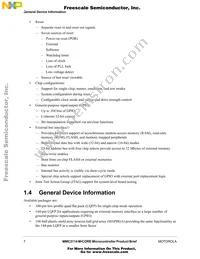 MMC2114CFCVM33 Datasheet Page 7