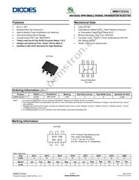 MMDT2222A-7-F Datasheet Cover