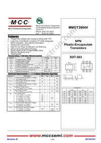 MMDT3904V-TP Datasheet Cover