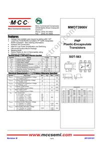 MMDT3906V-TP Datasheet Cover