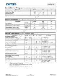 MMDT5401-7 Datasheet Page 2