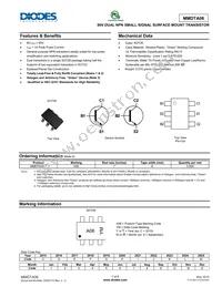 MMDTA06-7 Datasheet Cover