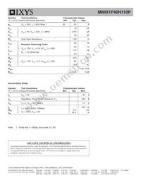 MMIX1F40N110P Datasheet Page 2