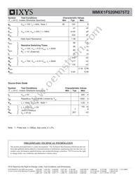 MMIX1F520N075T2 Datasheet Page 2