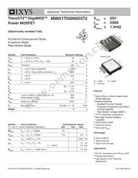 MMIX1T550N055T2 Datasheet Cover