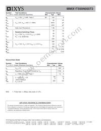 MMIX1T550N055T2 Datasheet Page 2