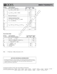 MMIX1T600N04T2 Datasheet Page 2