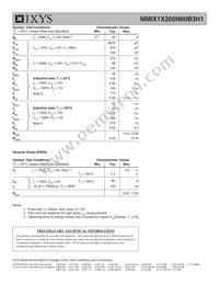 MMIX1X200N60B3H1 Datasheet Page 2