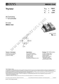 MMO62-12IO6 Datasheet Cover