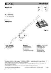 MMO90-16IO6 Datasheet Cover