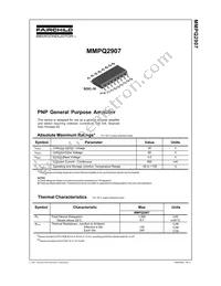 MMPQ2907 Datasheet Cover