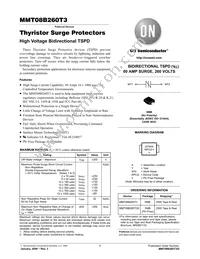 MMT08B260T3G Datasheet Cover