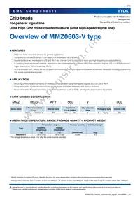 MMZ0603AFY560VT000 Datasheet Page 3