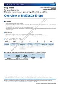 MMZ0603S601ET Datasheet Page 3