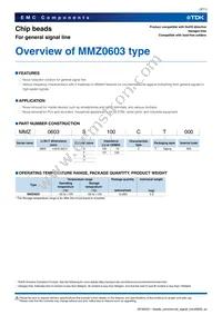MMZ0603Y750CT Datasheet Page 3