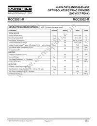 MOC3052TM Datasheet Page 2