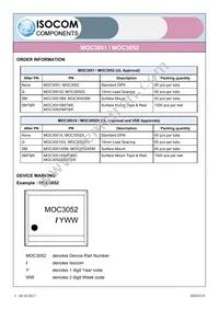 MOC3052X Datasheet Page 5