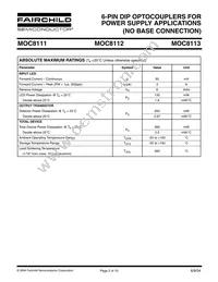 MOC8113W Datasheet Page 2
