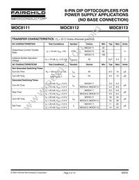MOC8113W Datasheet Page 4