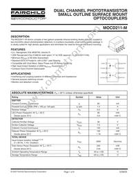 MOCD211R1VM Datasheet Cover