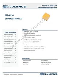 MP-1616-2100-40-90 Datasheet Cover