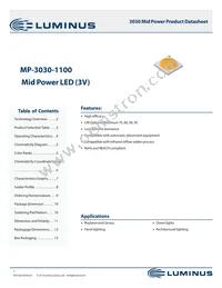 MP-3030-1100-65-80 Datasheet Cover