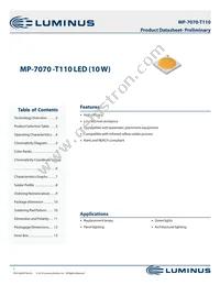 MP-7070-8100-65-90 Datasheet Cover
