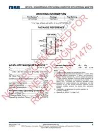 MP1470GJ-P Datasheet Page 2