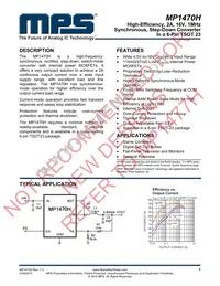 MP1470HGJ-P Datasheet Cover